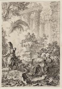 Piranesi Giovanni Battista 1720-1778,The Right Half of the Frontispiece of the Vedute ,1748,Skinner 2019-01-12