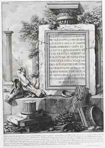 Piranesi Giovanni Battista 1720-1778,Uno delli due Dadi fatti a guisa di Piede,1756,Winterberg Arno 2024-04-20