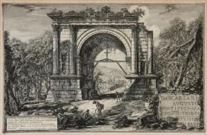 Piranesi Giovanni Battista,Veduta dell'Arco fabbricato in onore d'Augusto...,Weschler's 2013-10-25