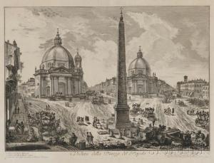 Piranesi Giovanni Battista 1720-1778,Veduta della Piaza del Popolo,Skinner US 2012-03-31