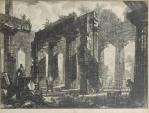 Piranesi Giovanni Battista 1720-1778,Vue des restes du derrière du pronaos ,1778,Etienne de Baecque 2018-11-30