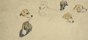 PIRIE George 1863-1946,Scottish Studies of Beagles,Tennant's GB 2021-07-17