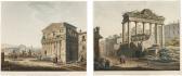 PIRINGER Benedikt 1780-1826,VUE DE LA MAISON DITE DE PILATE; AND VUE DU TEMPLE,Sotheby's 2017-10-24