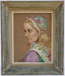 PIRIOU Mary 1881-1956,Jeune fille de Plougastel Daoulas,Adjug'art FR 2019-07-21