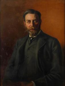 PIRSCH Adolf 1858-1929,Herrenportrait Brustbildnis eines würdevollen Mann,1904,Mehlis DE 2021-08-26