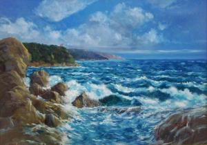 PISANI ROBERTO 1938,Mareggiata,2004,Saletta d'arte Viviani IT 2019-03-02