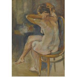 PISKAREV NIKOLAI IVANOVICH 1892-1959,SEATED NUDE,1929,Sotheby's GB 2010-11-30