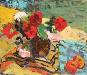 piso lucia 1914-1972,Flower vase with apples,Artmark RO 2011-01-27