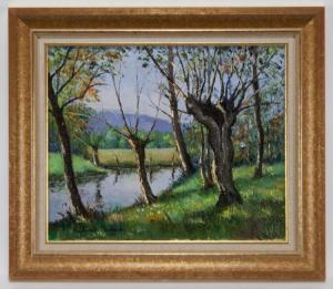PISSARO Paul Emile 1884-1972,L'Epte a Eragny, Oise,Dallas Auction US 2018-05-16