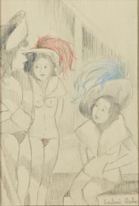 PISSARRO Ludovic Rodo 1878-1952,Three women in feathered hats,Rosebery's GB 2024-03-12