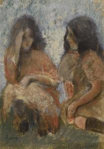 PISSARRO Roboa 1878-1945,Les deux enfants,Etienne de Baecque FR 2019-05-28