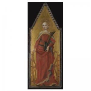 PISTOIA SCHOOL,SAINT CATHERINE OF ALEXANDRIA,1350,Sotheby's GB 2009-07-09