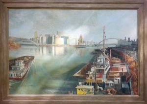 PITCHER P 1800-1800,Pittsburgh View from Allegheny and Ohio River,1960,Ro Gallery US 2014-12-11