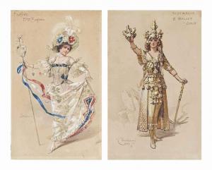 PITCHER William John Charles 1858-1925,Six costume designs for ballets at the Empire The,Christie's 2016-03-16