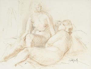 PITCHFORTH Roland Vivian 1895-1982,study of two nudes,Bonhams GB 2005-07-12