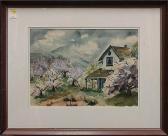 PITIRSON M,Home with Cherry Blossom Trees,Clars Auction Gallery US 2013-03-16