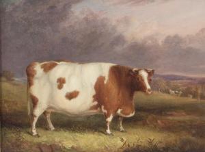 PITMAN John 1820-1846,Portrait of a Shorthorn Cow in a Landscape ,1835,Simon Chorley Art & Antiques 2016-07-19