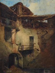 PITTARA Carlo 1836-1890,Casa diroccata,Galleria Pananti Casa d'Aste IT 2023-11-07