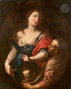 PITTONI FRANCESCO 1654-1724,Judith tenant la tête d'Holopherne et Abra,Ader FR 2022-06-21