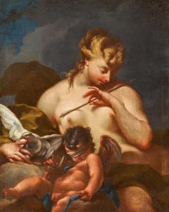 PITTONI Giovanni Battista I 1687-1767,Venus mit dem schlafenden Amor,18th century,Van Ham 2023-11-17