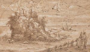 PITTONI I Battista 1520-1583,Paysage maritime,Artprecium FR 2020-04-27