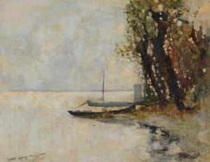 PIUMATI Giovanni 1850-1915,Lesa Lago Maggiore,1911,Meeting Art IT 2023-05-20