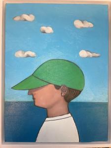 PIUSSI Giacomo 1967,Ragazzo con cappello davanti al mare,2023,Pandolfini IT 2023-12-06