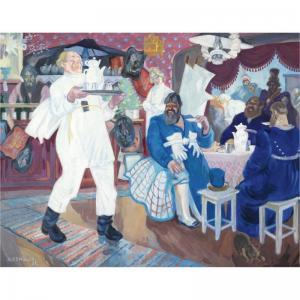 pivovarov nikolai vladimirovih 1887-1979,RUSSIAN TAVERN,Sotheby's GB 2007-11-27