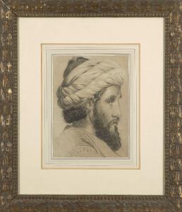 PIZARRO Cecilio 1825-1886,Head study of a North African man in a turban,Rosebery's GB 2021-11-18