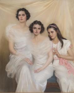 Pizzella Edmondo 1868-1941,The Ray Sisters,1938,John Moran Auctioneers US 2019-10-13