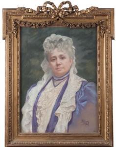 PIZZELLA Edmundo 1868,Portrait de femme,1909,Joron-Derem FR 2016-04-13
