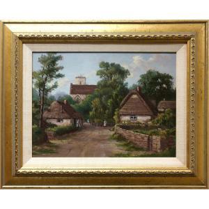 PLANDING Otto 1887-1964,ENGLISH SCENE - VILLAGE,Waddington's CA 2023-02-09