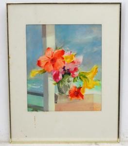PLANTE George 1914-1995,'Bahamas', Caribbean native flowers in a vase on a,Dickins GB 2019-07-12