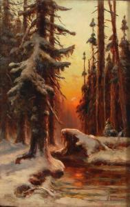 PLATONOV A 1800-1800,Winter Landscape,1909,Shapiro Auctions US 2013-11-16