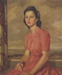 Platt Joyce 1900-1900,Portrait of a young lady,1941,Sworders GB 2021-10-05