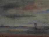 PLATTNER Rosina 1931,Landschaft in der Abenddämmerung,Heickmann DE 2009-03-21