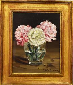 PLATZÖDER Ludwig 1898-1987,Vase mit Chrysanthemen,1959,Scheublein Art & Auktionen DE 2023-05-12