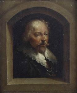 PLATZER Johann Georg 1704-1761,Portrait of a man in a small window,Christie's GB 2016-11-15