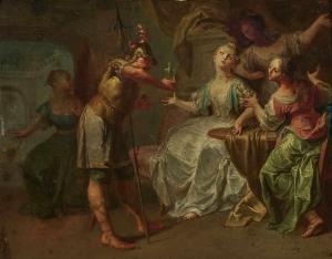 PLATZER Josef 1751-1806,Cleopatra's Banquet - Commander and Lady with Plea,Neumeister DE 2020-03-25