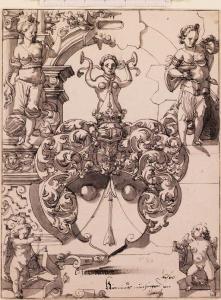 PLEPP Hans Jacob 1557-1597,Design for an armorial stained Glass Window,Christie's GB 1998-01-30
