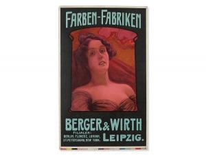 PLESS Carl Hans,Poster for the Colour Factories Berger &amp; Wirth,1905,Auctionata DE 2016-05-04