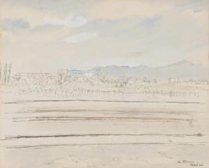 PLESSIS du Enslin H 1894-1978,Landscape with Distant Buildings,Strauss Co. ZA 2024-04-15