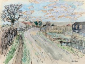 PLESSIS du Enslin H 1894-1978,View of a farm,Christie's GB 2010-04-27