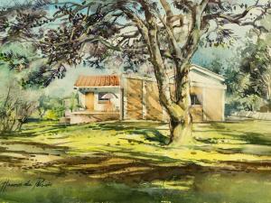 PLESSIS du Hannes 1941-2004,House and Tree,5th Avenue Auctioneers ZA 2018-09-02