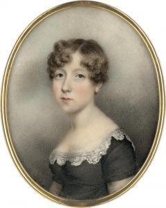 PLIMER Andrew,Portrait eines Mädchens genannt Caroline Sanford,1813,Galerie Bassenge 2023-11-30