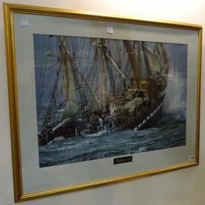 PLISSON philip 1947,Three Masted French Clipper in a heavy,20th century,David Duggleby Limited 2019-07-12