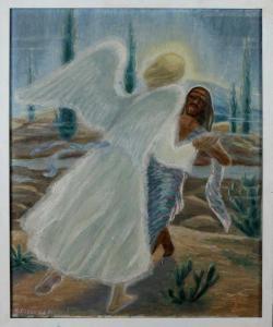 PLOKKER JH 1907,Angel dancing with Jesus,Twents Veilinghuis NL 2013-10-18