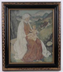 PLONTKE Paul 1884-1966,Woman and child in classical landscape,Burstow and Hewett GB 2017-11-22