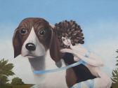 PLOTIN Henri 1939,'Queen Elisabeth on Her Most Loved Beagle',1971,Auctionata DE 2014-08-29