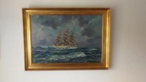 PLOUG Einer 1914-1983,Ship in rough sea,Bruun Rasmussen DK 2021-07-01